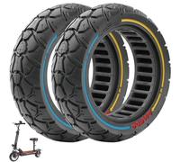 VOLOHAS 10×3 Pneumatici pieni da 10 pollici 255x80 80/65-6.5 Pneumatici di ricambio La larghezza della fessura è di 53,5 mm, adatta per ruote con una larghezza di 51-54 mm (Colorato 2 pezzi)