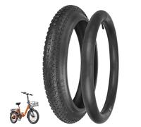 VOLOHAS 20 x 3,0 fuoristrada (interno ed esterno) per ENGWE L20 SE/L20 3.0 Pro/L20 3.0 BOOST/LE20, per Fafrees F20+ /F20 Pro+, tubo flessibile per bicicletta 20 x 3,0 pollici Fatbike (1 set)