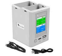 VOLOHAS Caricatore a batteria, due vie, con display a colori per drone DJI Mini 4 Pro/Mini 3/Mini 3 Pro, accessorio per hub di ricarica, stazione di ricarica parallela, caricatore Hub, ricarica 2