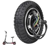 VOLOHAS Ruota posteriore per scooter con pneumatici pieni, 10 pollici, 48 V, 500 W, per scooter elettrico Kugoo M4/M4 Pro, con pneumatici, 10 x 2,5 - 6,1 (nero)