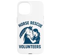 Volontari di salvataggio dei cavalli Cura degli animali Ranch Life Custodia per iPhone 15