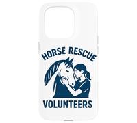 Volontari di salvataggio dei cavalli Cura degli animali Ranch Life Custodia per iPhone 15 Pro