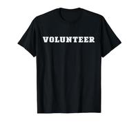 volontariato, Assistente, Sociale, volontariato, Personale, Uniforme, con, Testo Maglietta con Stampa Grafica Economica, Uomo, Nero, S