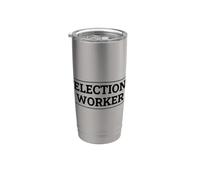 Volontario del seggio elettorale Bicchiere termico in acciaio inox doppia parete