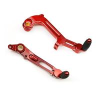 VOLOVEMEPA Leva del Cambio Leva del cambio CNC per Ducati Multistrada 950 1200/S Enduro 2015+ Accessori per moto Leve del cambio freno posteriore sinistra destra Leva del Pedale(Red)