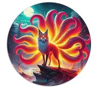 Volpe a nove coda Jigsaw Puzzle Impossibili 1000Pcs Decorazione Per La Casa. Rilassamento E Intelligence Per Adulti E Bambini Da 12 Anni 1000pcs (67.5x67.5cm)