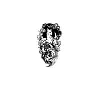 Volpe A Nove Code Erba Impermeabile Di Lunga Durata All'interno Vento Erba Marea Adesivi Tatuaggio Fresco Vitello Femminile Stile Nazionale Maschio