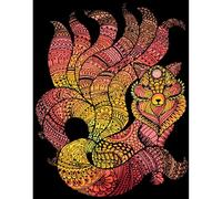 Volpe a nove code Grande 47*35 Colorvelvet disegno in velluto da colorare con set di pennarelli Carioca. 8024238987034