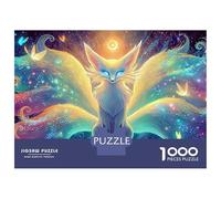 Volpe a Nove Code Puzzle da 1000 Pezzi per Adulti Angelo Farfalla | Regali Retrò | Happily Puzzle Sfidante Bella Decorazione Puzzle Colorato 100% Cartone Riciclato38x26cm/1000pz