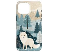 Volpe artica incantata | Illustrazione della foresta invernale serena Custodia per iPhone 16 Pro Max