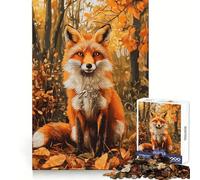 Volpe autunnale nel bosco - Puzzle da 1000 pezzi per ragazzi Pensa che il tempo dedicato all'allenamento sia ben speso Bordi definiti Regalo festivo (38x26cm)