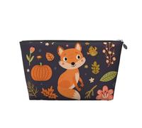 Volpe carina autunnale, Borsa da toilette Borsa per trucco Borsa per cosmetici Borsa da toilette da viaggio portatile