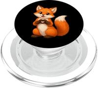 Volpe carina che forma un cuore con le zampe PopSockets PopGrip per MagSafe
