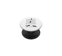 Volpe che gioca con note musicali per musicista PopSockets PopGrip Adesivo