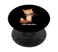 Volpe che Suona il Violino Animale della Foresta PopSockets PopGrip Adesivo