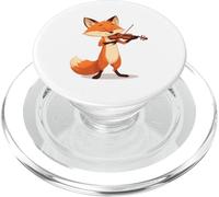 Volpe che suona il violino - Design musicale nel bosco PopSockets PopGrip per MagSafe