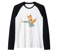 Volpe Cricket Mazza da Cricket Sport Maglia con Maniche Raglan