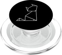 Volpe geometrica minimalista PopSockets PopGrip per MagSafe