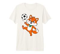 Volpe Giocare Calcio Calcio Volpi per Bambini Maglietta Premium