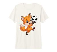 Volpe Giocare Calcio Calcio Volpi per Bambini Maglietta Premium