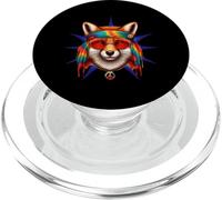 Volpe Hippie Tie Dye Groovy Pace Amore Cultura Retrò PopSockets PopGrip per MagSafe