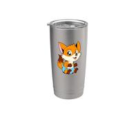 Volpe Kawaii Baby Bicchiere termico in acciaio inox doppia parete