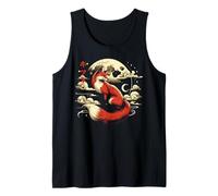 Volpe Luna Nuvole Kitsune Japanese Ukiyo-e Art Donne Uomini Bambini Canotta