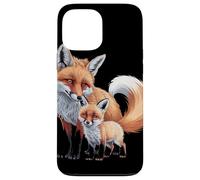 Volpe Madre e Cucciolo Natura Custodia per iPhone 13 Pro Max
