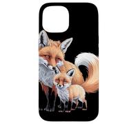 Volpe Madre e Cucciolo Natura Custodia per iPhone 15