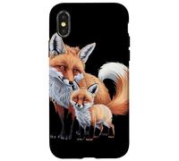 Volpe Madre e Cucciolo Natura Custodia per iPhone X/XS