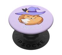 Volpe maledetta ma dolce | Cappello da strega & Magia PopSockets PopGrip Adesivo