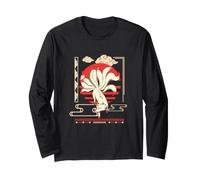 Volpe mistica con Nove Code Spirito Antica Arte folcloristica Maglia a Manica