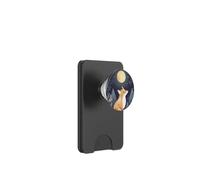 Volpe mistica sotto la luna piena nella notte capricciosa della foresta PopSockets PopWallet per MagSafe