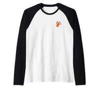 Volpe Nascosta nella mia Tasca Maglia con Maniche Raglan