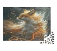 Volpe Puzzle Impossibili 1000 Pezzi Fiamma sognante Decorazione Per La Casa. Giochi Rilassamento E Intelligence Per Adulti E Bambini Da 12 Anni 1000pcs (75x50cm)