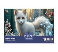 volpe Puzzle Impossible 1000 Pezzi Porta incantata Decorazione Per La Casa. Rilassamento E Intelligence Per Adulti E Bambini Da 12 Anni 38x26cm/1000pcs