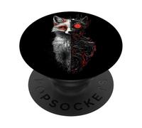 Volpe Robot Tech Cyborg Ai Volpes Robotic Fox Distopico PopSockets PopGrip Adesivo