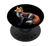 Volpe Robot Tech Cyborg Ai Volpes Robotic Fox Distopico PopSockets PopGrip Adesivo