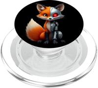 Volpe Robot Tech Cyborg Ai Volpes Robotic Fox Distopico PopSockets PopGrip per MagSafe