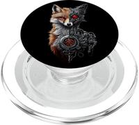 Volpe Robot Tech Cyborg Ai Volpes Robotic Fox Distopico PopSockets PopGrip per MagSafe