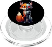 Volpe Robot Tech Cyborg Ai Volpes Robotic Fox Distopico PopSockets PopGrip per MagSafe