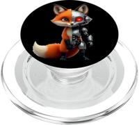 Volpe Robot Tech Cyborg Ai Volpes Robotic Fox Distopico PopSockets PopGrip per MagSafe