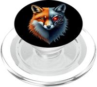 Volpe Robot Tech Cyborg Ai Volpes Robotic Fox Distopico PopSockets PopGrip per MagSafe