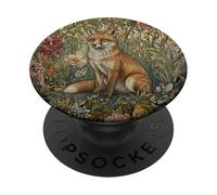 Volpe rossa in un vecchio stile inglese giardino vintage PopSockets PopGrip Adesivo