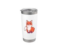 Volpe rossa Kawaii Bicchiere termico in acciaio inox doppia parete