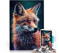 Volpe rossa Puzzle da 1000 pezzi per adulti Aiuta il cervello ad allenare i giocattoli che creano dipendenza per coltivare la pazienza Migliorare l'amore tra le coppie 38x26cm
