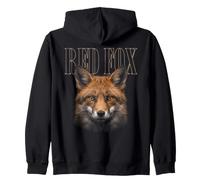 Volpe Rossa Viso Foresta Fauna Natura Felpa con Cappuccio
