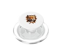 Volpe sorridente che sbircia fuori animali selvatici design PopSockets PopGrip per MagSafe