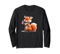 Volpe Sorridente Felice per Il Costume Britannico Tea Time Maglia a Manica