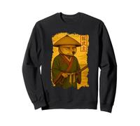 Volpe tibetana Samurai Daimyo Tradizionale Stile Giapponese Felpa